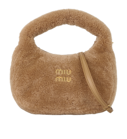Wander Small Hobo, Shearling, Caramel Beige, MII, DB/S, 4*